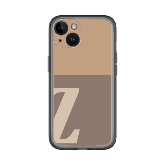 Slim Protection Premium Case［ オリジナル - initial two tone - Z brown ］
