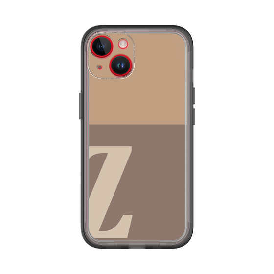 Slim Protection Premium Case［ オリジナル - initial two tone - Z brown ］