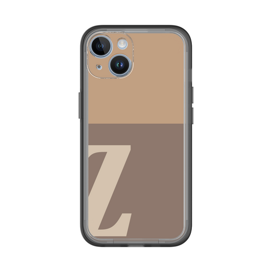 Slim Protection Premium Case［ オリジナル - initial two tone - Z brown ］