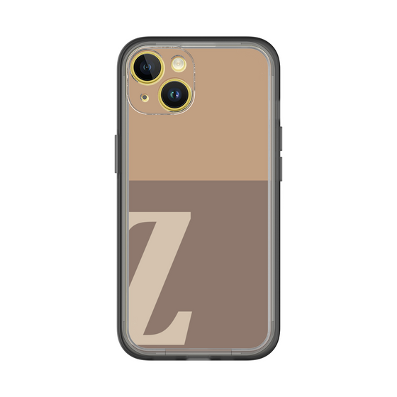 Slim Protection Premium Case［ オリジナル - initial two tone - Z brown ］