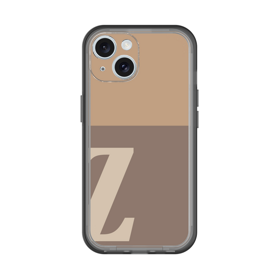 Slim Protection Premium Case［ オリジナル - initial two tone - Z brown ］