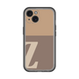 Slim Protection Premium Case［ オリジナル - initial two tone - Z brown ］