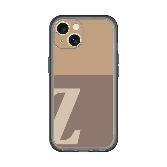 Slim Protection Premium Case［ オリジナル - initial two tone - Z brown ］