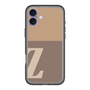 Slim Protection Premium Case［ オリジナル - initial two tone - Z brown ］