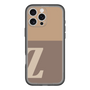 Slim Protection Premium Case［ オリジナル - initial two tone - Z brown ］