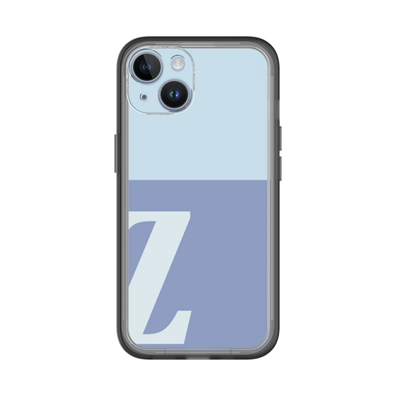 Slim Protection Premium Case［ オリジナル - initial two tone - Z blue ］