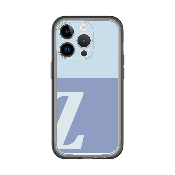 Slim Protection Premium Case［ オリジナル - initial two tone - Z blue ］