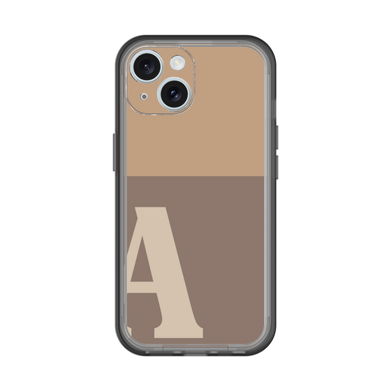 Slim Protection Premium Case［ オリジナル - initial two tone - A brown ］
