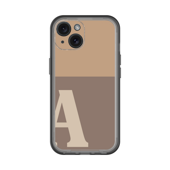 Slim Protection Premium Case［ オリジナル - initial two tone - A brown ］