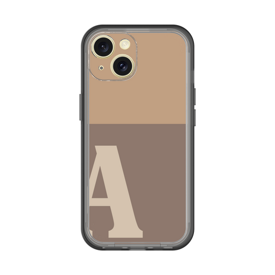 Slim Protection Premium Case［ オリジナル - initial two tone - A brown ］