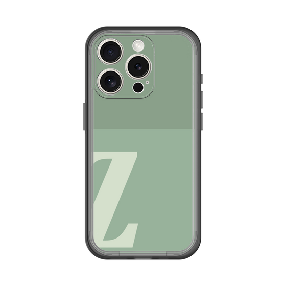 Slim Protection Premium Case［ オリジナル - initial two tone - Z green ］