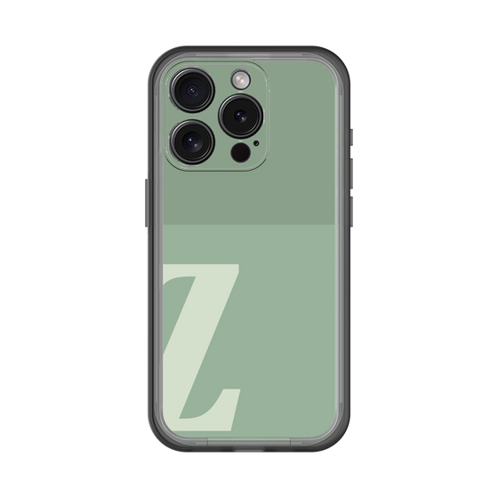 Slim Protection Premium Case［ オリジナル - initial two tone - Z green ］