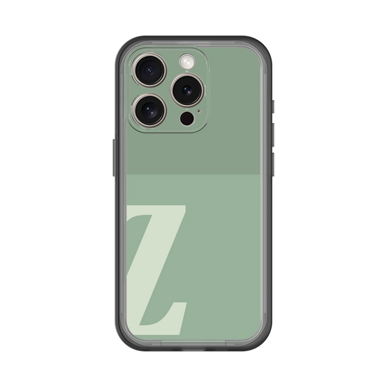 Slim Protection Premium Case［ オリジナル - initial two tone - Z green ］