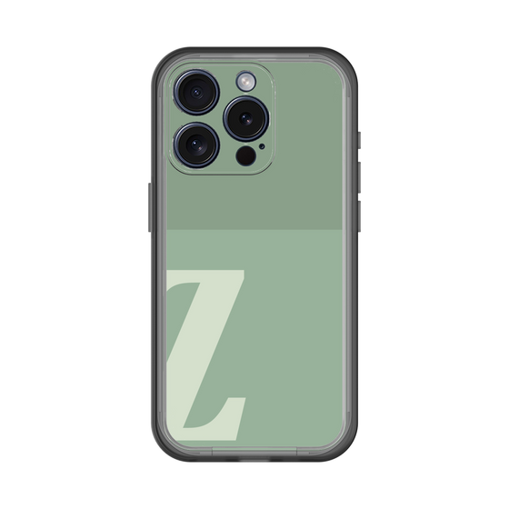 Slim Protection Premium Case［ オリジナル - initial two tone - Z green ］
