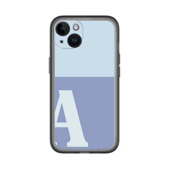 Slim Protection Premium Case［ オリジナル - initial two tone - A blue ］