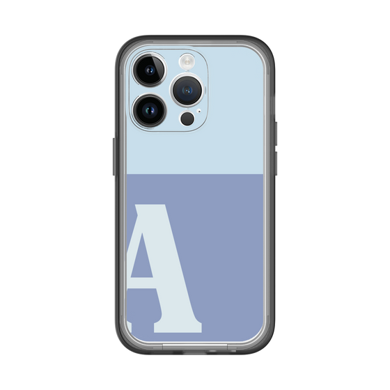 Slim Protection Premium Case［ オリジナル - initial two tone - A blue ］