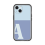 Slim Protection Premium Case［ オリジナル - initial two tone - A blue ］