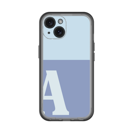 Slim Protection Premium Case［ オリジナル - initial two tone - A blue ］