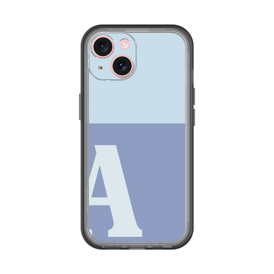 Slim Protection Premium Case［ オリジナル - initial two tone - A blue ］