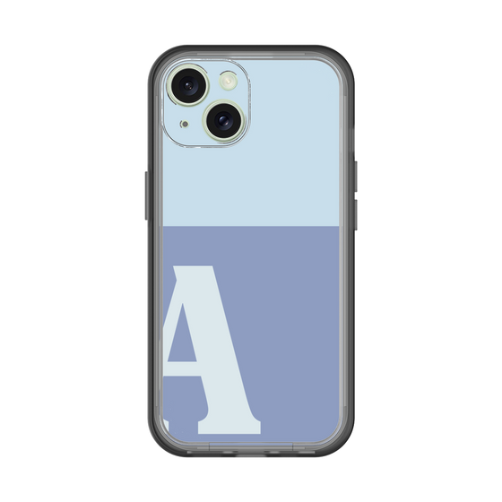 Slim Protection Premium Case［ オリジナル - initial two tone - A blue ］