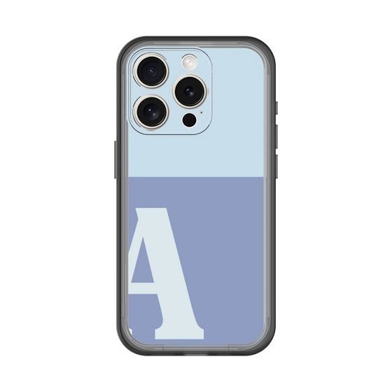 Slim Protection Premium Case［ オリジナル - initial two tone - A blue ］