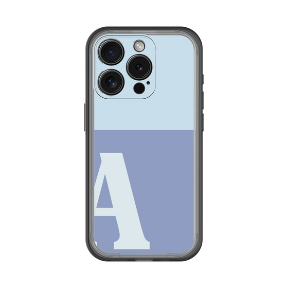 Slim Protection Premium Case［ オリジナル - initial two tone - A blue ］