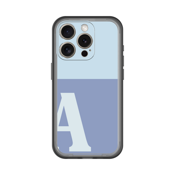 Slim Protection Premium Case［ オリジナル - initial two tone - A blue ］