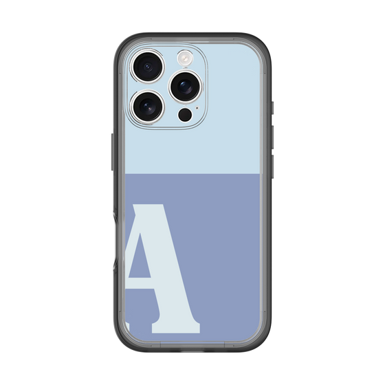 Slim Protection Premium Case［ オリジナル - initial two tone - A blue ］