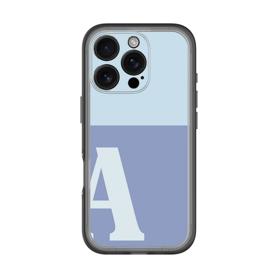 Slim Protection Premium Case［ オリジナル - initial two tone - A blue ］