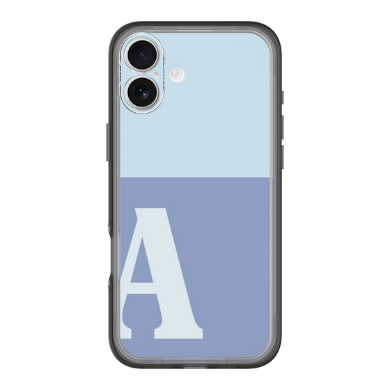 Slim Protection Premium Case［ オリジナル - initial two tone - A blue ］