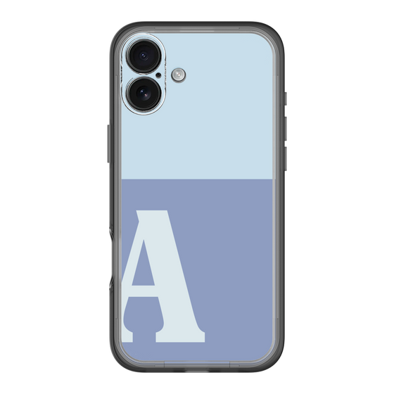 Slim Protection Premium Case［ オリジナル - initial two tone - A blue ］