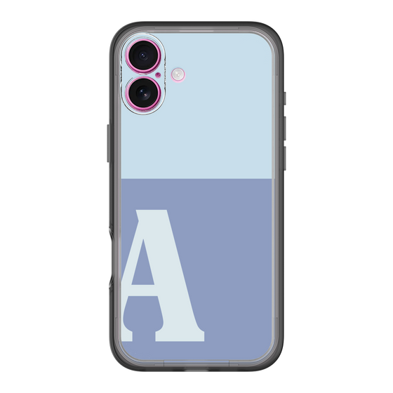 Slim Protection Premium Case［ オリジナル - initial two tone - A blue ］