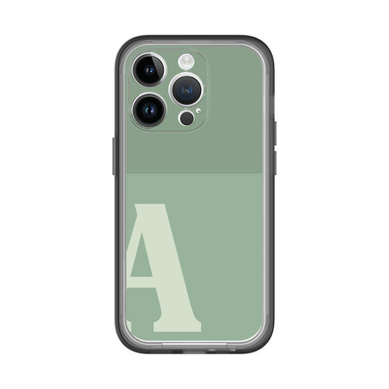 Slim Protection Premium Case［ オリジナル - initial two tone - A green ］