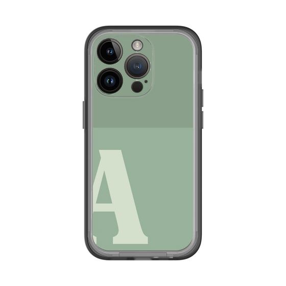 Slim Protection Premium Case［ オリジナル - initial two tone - A green ］