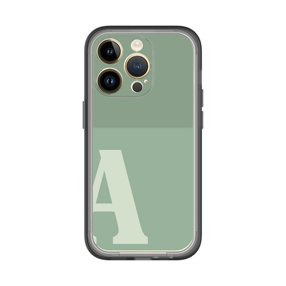 Slim Protection Premium Case［ オリジナル - initial two tone - A green ］