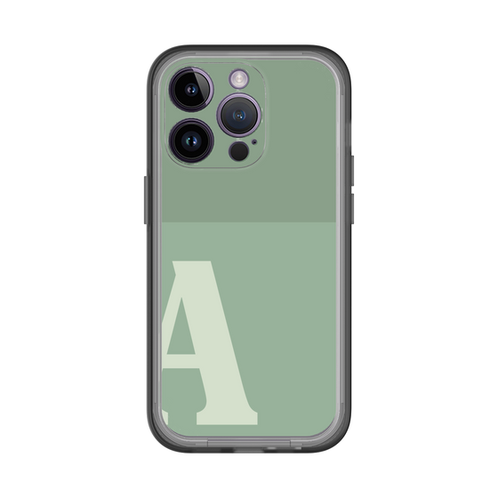 Slim Protection Premium Case［ オリジナル - initial two tone - A green ］