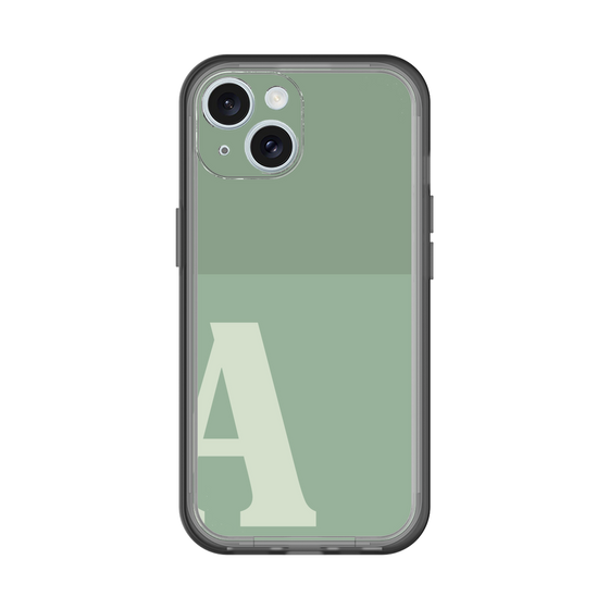 Slim Protection Premium Case［ オリジナル - initial two tone - A green ］