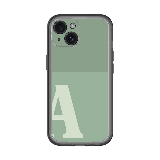 Slim Protection Premium Case［ オリジナル - initial two tone - A green ］