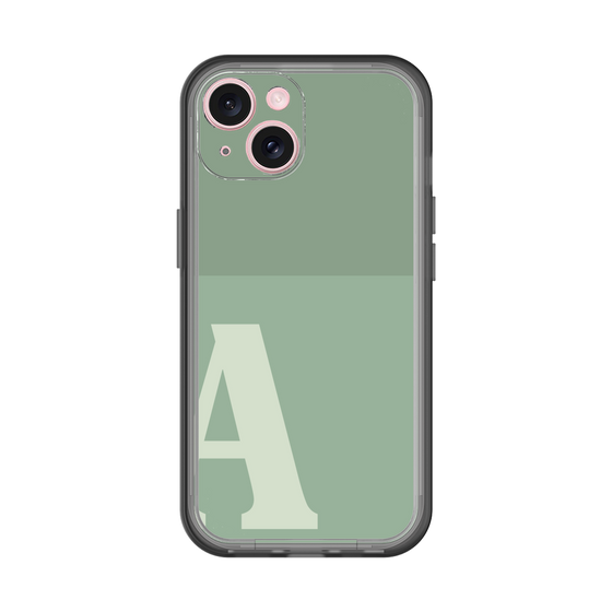 Slim Protection Premium Case［ オリジナル - initial two tone - A green ］