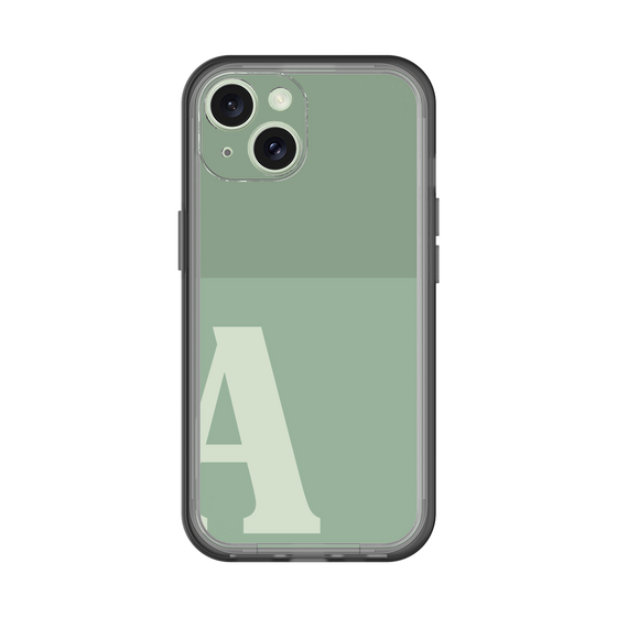 Slim Protection Premium Case［ オリジナル - initial two tone - A green ］