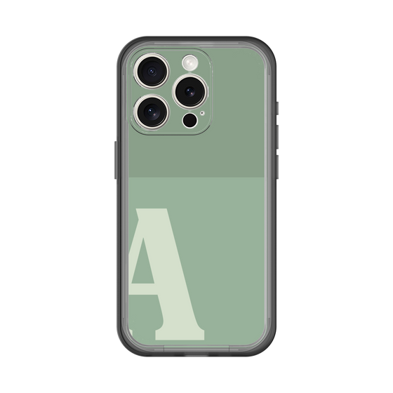 Slim Protection Premium Case［ オリジナル - initial two tone - A green ］