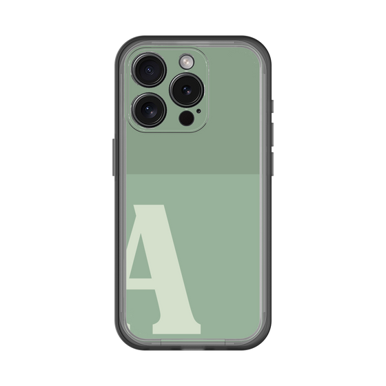 Slim Protection Premium Case［ オリジナル - initial two tone - A green ］