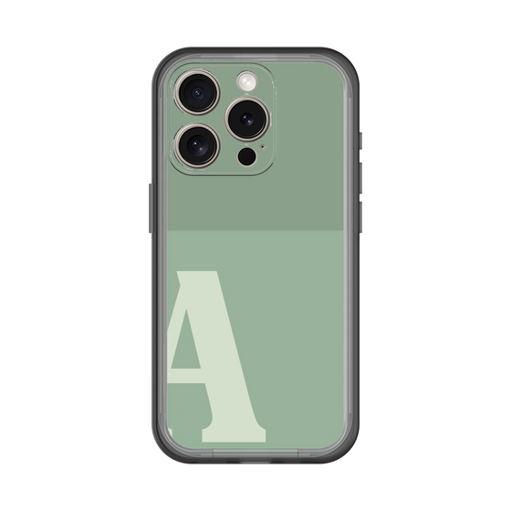 Slim Protection Premium Case［ オリジナル - initial two tone - A green ］