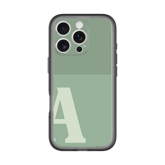 Slim Protection Premium Case［ オリジナル - initial two tone - A green ］