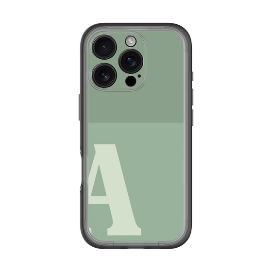 Slim Protection Premium Case［ オリジナル - initial two tone - A green ］