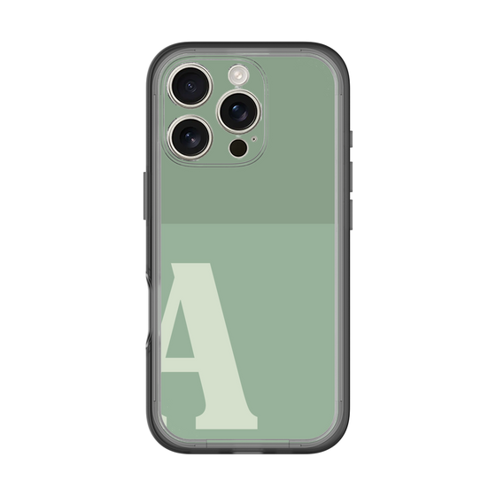 Slim Protection Premium Case［ オリジナル - initial two tone - A green ］