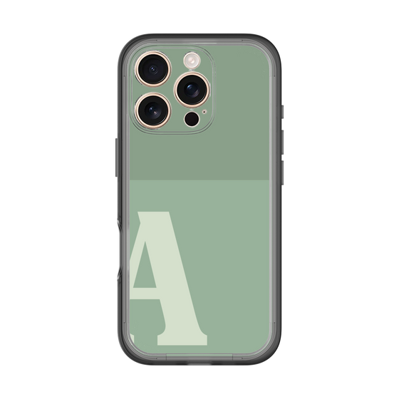 Slim Protection Premium Case［ オリジナル - initial two tone - A green ］