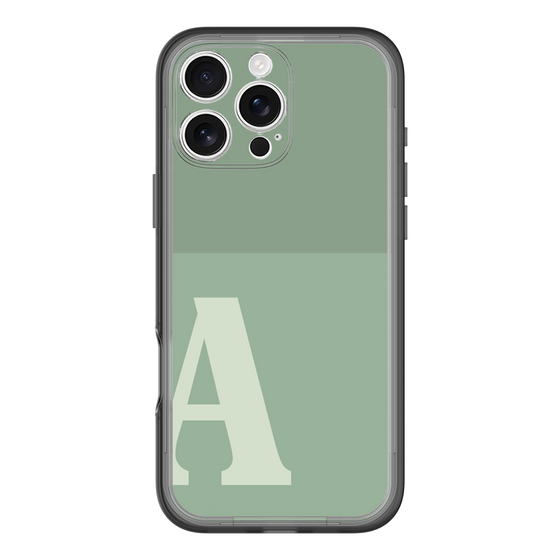 Slim Protection Premium Case［ オリジナル - initial two tone - A green ］