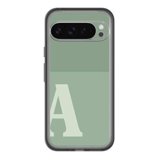 Slim Protection Premium Case［ オリジナル - initial two tone - A green ］