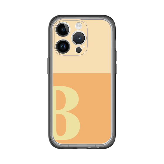 Slim Protection Premium Case［ オリジナル - initial two tone - B orange ］